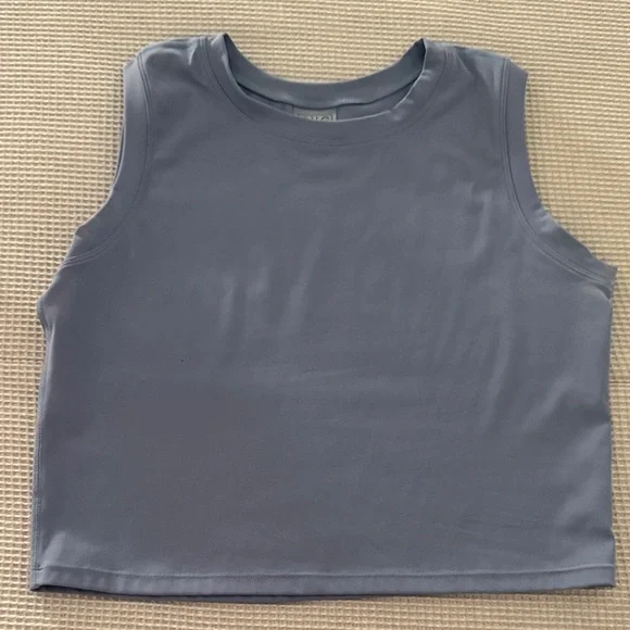 CVG Light Blue Sleeveless Crop Top - Picture 1 of 3